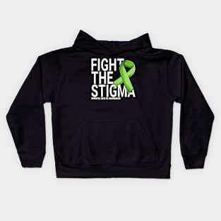 fight the stigma green ribbon In May We Wear Green Mental Health Awareness Kids Hoodie